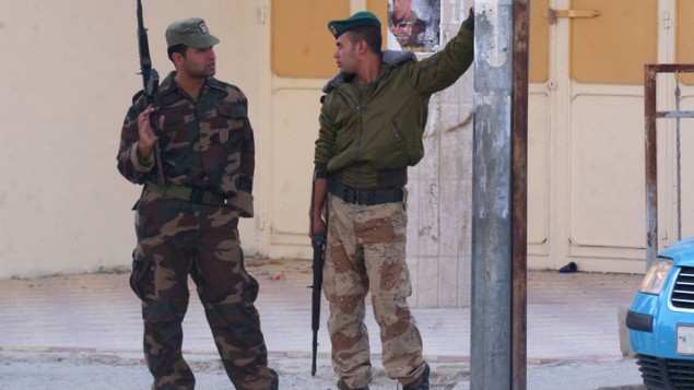 رجال امن فلسطينون في الضفة الغربية (بعدسة وجدت اشتية/ فلاش 90)