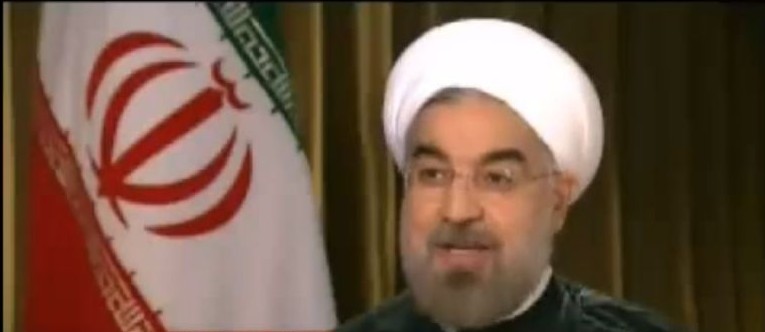 الرئيس الايراني حسن روحاني خلال لقاء مع CNN سبتمبر 2013 (من شاشة يوتوب) الرئيس الايراني حسن روحاني خلال لقاء مع CNN سبتمبر 2013 (من شاشة يوتوب)