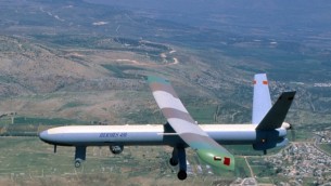 Hermes 450 UAV, (Elbit via Tsahi Ben-Ami/Flash 90)
