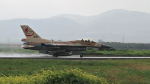 An Israeli F-16 takes off at Ramat David Airbase. (photo credit: Ofer Zidon/Flash90)