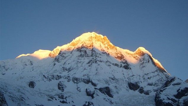 Annapurna South, Nepal (photo credit: Wikimedia Commons/CC BY-SA 3.0) Annapurna South, Nepal (photo credit: Wikimedia Commons/CC BY-SA 3.0)