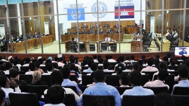 قاعة محكمة في المحكمة الجنائية الدولية في لاهاي  CC BY Extraordinary Chambers in the Courts of Cambodia, Flickr
