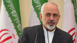 وزير الخارجية الإيراني محمد جواد ظريف، 17 فبراير 2015 (AFP/MAXIM MALINOVSKY)