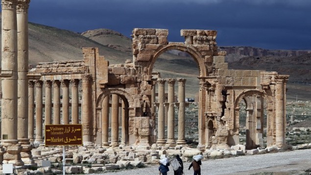 (ارشيف) مدينة تدمر الأثرية، 14 مرس 2014 (AFP/JOSEPH EID)