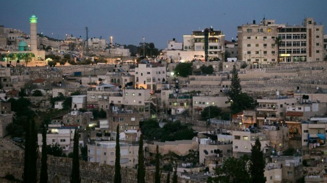 صورة لحي سلون في القدس الشرقية بالقرب من البلدة القديمة، 29 أبريل، 2015. (Nati Shohat/FLASH90)