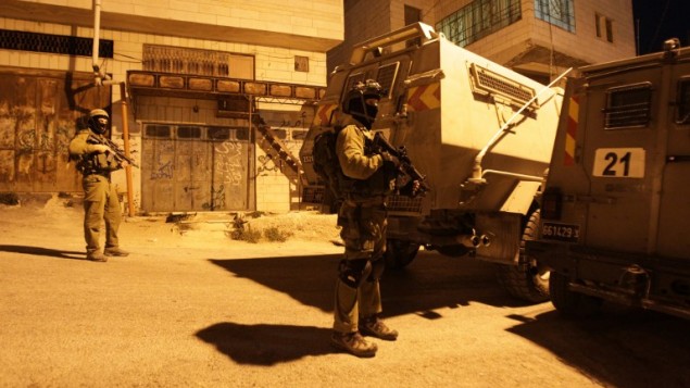 صورة توضيحية لجنود اسرائيليين في الضفة الغربية، 15 يونيو 2014 (AFP/Hazem Bader)