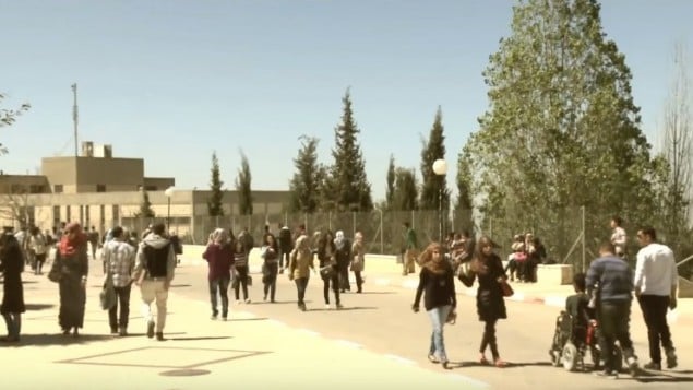 جامعة بير زيت، شمال رام الله (YouTube screenshot)