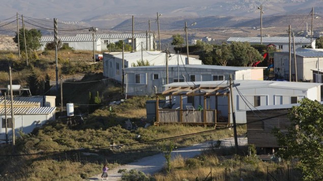 This May 18, 2016 photo shows buildings in Amona, an Israeli outpost in the West Bank, east of the Palestinian city of Ramallah. (AP Photo/Oded Balilty) This May 18, 2016 photo shows buildings in Amona, an Israeli outpost in the West Bank, east of the Palestinian city of Ramallah. (AP Photo/Oded Balilty)