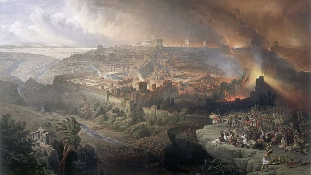حصار ودمار القدس، ديفيد روبرتس، 1850 (Wikipedia/ Creative Commons)