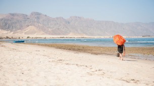 صورة توضيحية لسياح في شبه جزيرة سيناء المصرية، 16 اكتوبر 2016 (Johanna Geron/FLASH90)