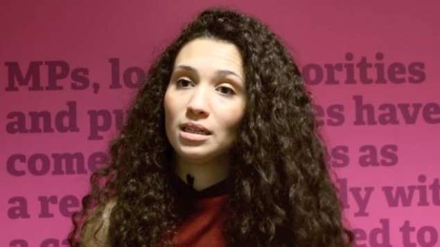 رئيسة اتحاد الطلبة الوطني السابقة ماليا بوعطية (YouTube screenshot)