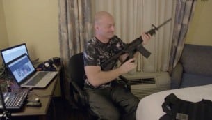 كريستوفر كانتويل، الناطق باسم حركة توحيد اليمين (Screenshot for Vice documentary, ‘Charlottesville: Race and Terror,’ screened August 14, 2017)