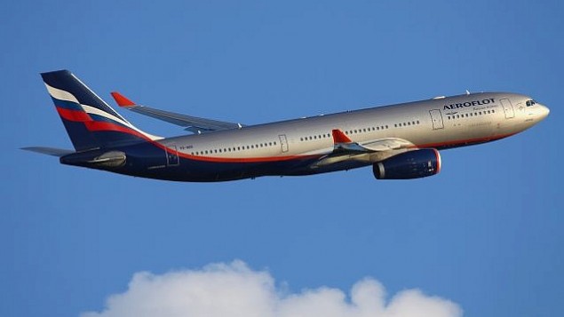 طائرة ايروفلوت A330-200 عند المغادرة من مطار شيريميتيفو في موسكو في 17 يونيو 2011. (CC BY-SA Wikimedia commons)
