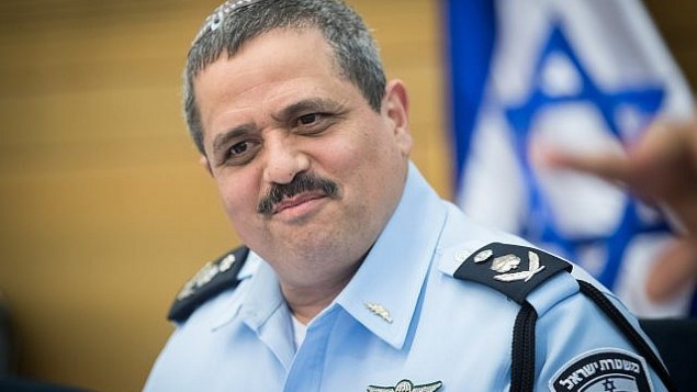 قائد الشرطة روني الشيخ يحضر اجتماع لجنة الشؤون الداخلية في الكنيست في القدس، في 11 يوليو 2017. (Yonatan Sindel/Flash90)