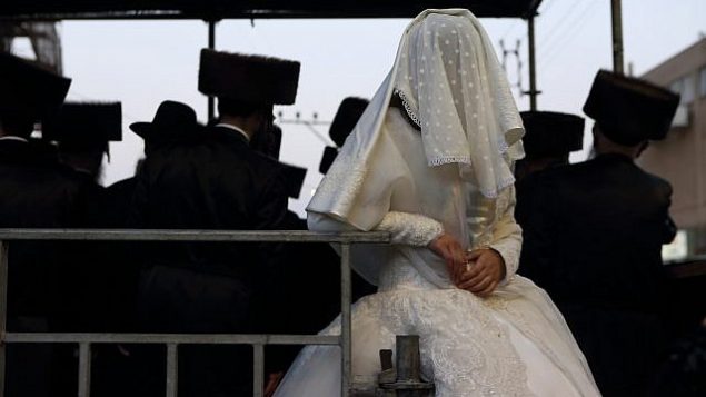 صورة توضيحية لعرس أورثوذكسي. (Yaakov Naumi/Flash90)