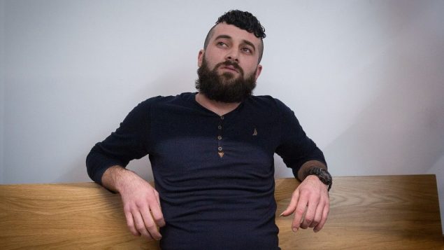 محمد خاروف، الفلسطيني المنحدر من نابلس، خلال جلسة للمحكمة المركزية في تل ابيب، 4 فبراير 2018 (Miriam Alster/Flash90)