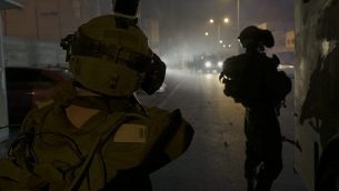 جنود إسرائيليون خلال مداهمة في مخيم الدهيشة، في صورة نُشرت في 23 يوليو، 2018. (الناطق باسم الجيش الإسرائيلي)