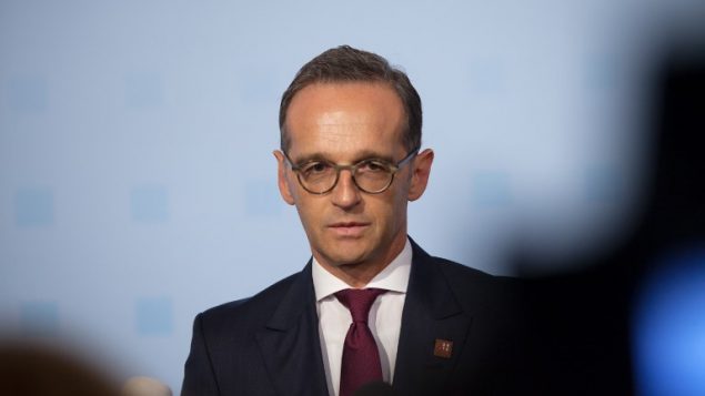 وزير الخارجية الألماني هيكو ماس يدلي ببيان قبل اجتماع غير رسمي لوزراء خارجية الاتحاد الأوروبي (Gymnich) في فيينا، النمسا، في 30 أغسطس 2018. (ALEX HALADA / AFP)