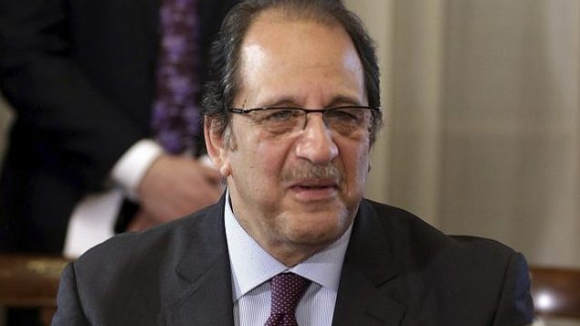 رئيس جهاز المخابرات المصرية، عباس كامل، يشارك في اجتماع لوزيري الخارجية ورئيسي المخابرات المصريين والسودانيين في ’قصر التحرير’، في القاهرة، مصر، 8 فبراير، 2018. (Khaled Elfiqi/Pool photo via AP)