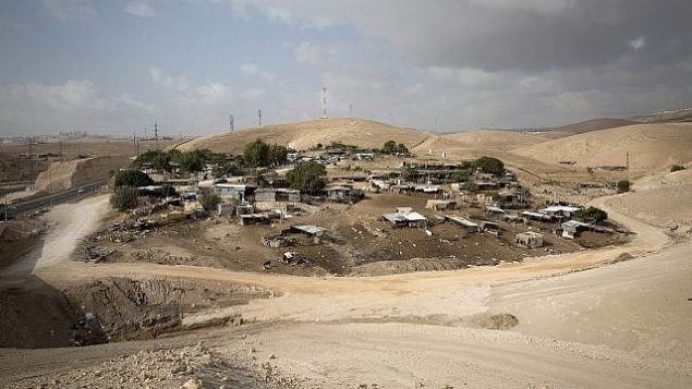 القرية البدوية الخان الأحمر في الضفة الغربية، 21 أكتوبر 2018 (AP Photo/Majdi Mohammed)