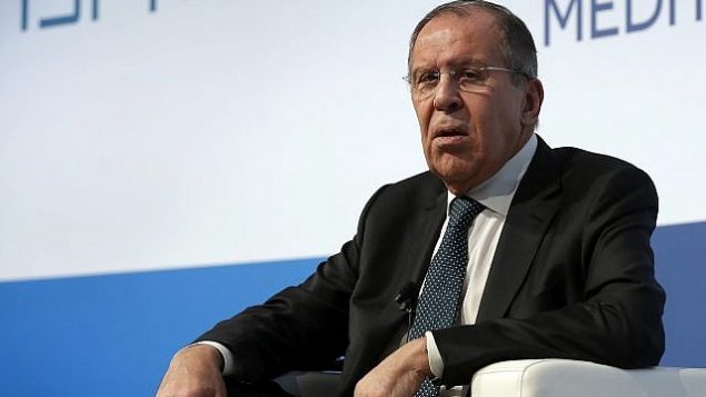 وزير الخارجية الروسي سيرغي لافروف يحضر مؤتمر الحوار المتوسطي في روما، الجمعة، 23 نوفمبر، 2018. (AP Photo / Alessandra Tarantino)