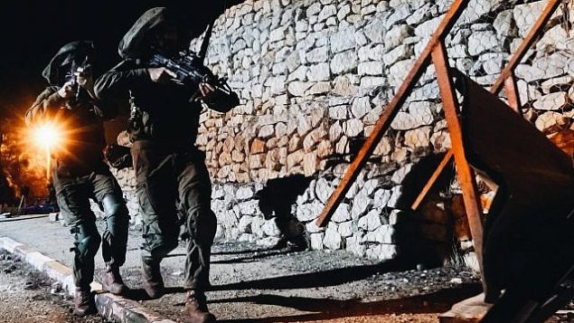 جنود في كتيبة القوات الخاصة في الجيش الإسرائيلي خلال تدريب واسع النطاق، نوفمبر 2018 (Israel Defense Forces)