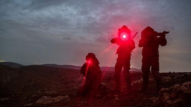 جنود في كتيبة القوات الخاصة في الجيش الإسرائيلي خلال تدريب واسع النطاق، نوفمبر 2018 (Israel Defense Forces)