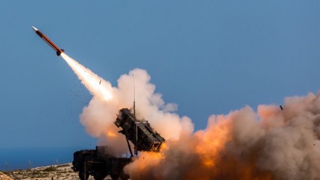 صورة توضيحية، صاروخ باتريوت (Sebastian Apel/US Department of Defense, via AP)