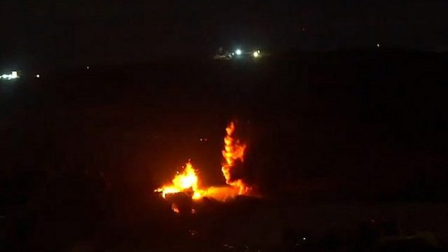 الجيش الإسرائيلي يفجر نفقا يصل إلى إسرائيل تحت الحدود من لبنان، 20 كانون الأول / ديسمبر، 2018 (المتحدث باسم الجيش الإسرائيلي)