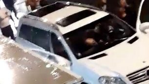 صورة من فيديو من وسائل الإعلام الاجتماعية يظهر مشهد إطلاق النار المميت على أحمد سلامة في مدينة جلجوليا العربية الإسرائيلية في 7 ديسمبر / كانون الأول 2018. (لقطة شاشة: فيسبوك)