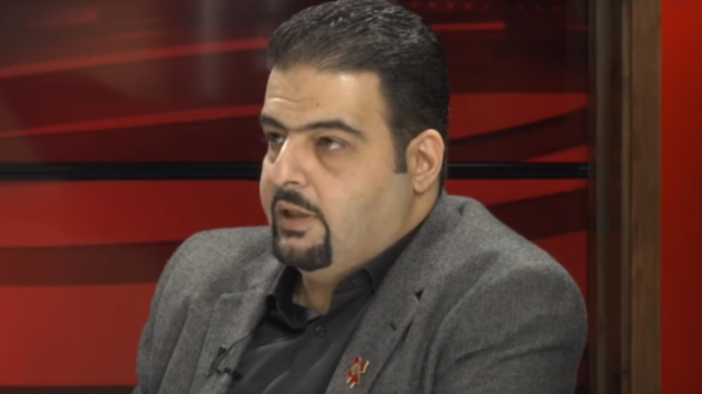 عضو مجلس مدينة حيفا رجا زعاترة من القائمة العربية المشتركة. (لقطة شاشة: يوتيوب)