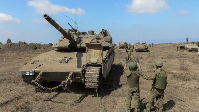 جنود اسرائيليون يشاركون بتدريب في مرتفعات الجولان، اغسطس 2018 (Israel Defense Forces)