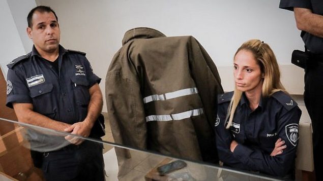 إينا سكيفنكو، مربية في حضانة أطفال يٌشتبه بأنها تسبب بوفاة الطفلة ياسمين فينتا (18 شهرا) في حضانة أطفال في بيتح تيكفا، تمثل أمام محكمة في بيتح تيكفا، 3 يونيو، 2018. (Roy Alima/Flahs90)
