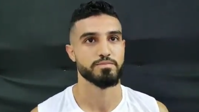 الكيك بوكسر الإسرائيلي أمير أسعد في بطولة العالم في تركيا، 27 نوفمبر 2019. (Screenshot: Twitter)