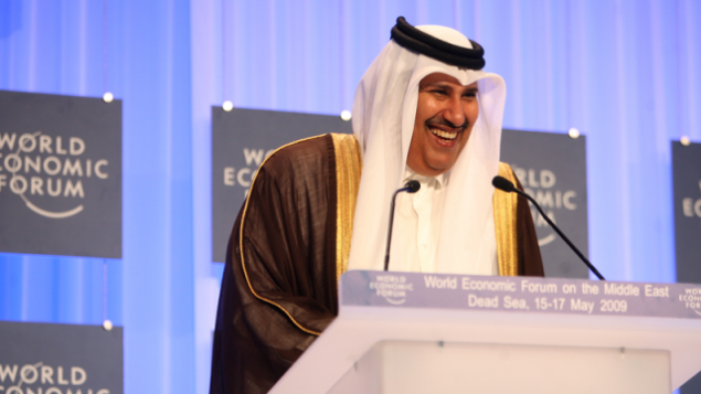 رئيس الوزراء القطري الأسبق حمد بن جاسم آل ثاني.  (CC-BY-SA World Economic Forum, Wikimedia Commons)