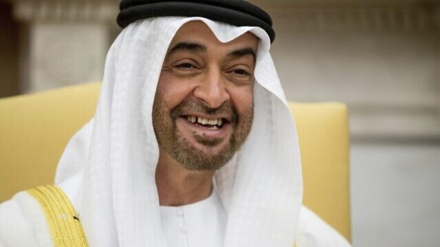 ولي عهد أبوظبي والحاكم الفعلي لدولة الإمارات العربية المتحدة، الشيخ محمد بن زايد آل نهيان، خلال لقاء مع الرئيس الأمريكي دونالد ترامب في البيت الأبيض في واشنطن، 15 مايو، 2017. (AP / Andrew Harnik، File)