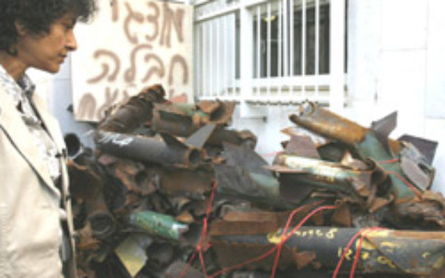 Qassam rockets in Sderot. Photo: AJN file Qassam rockets in Sderot. Photo: AJN file