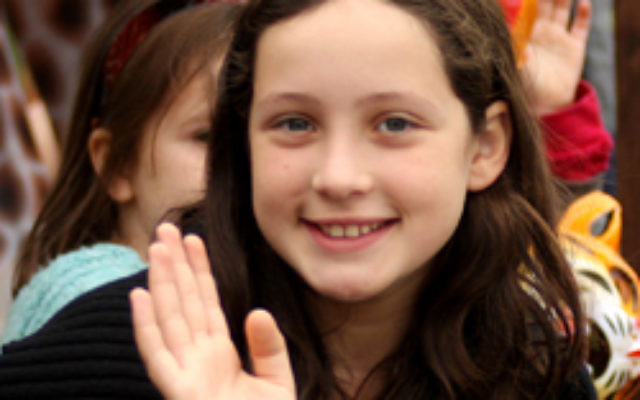 A participant in Melbourne's Lag b'Omer parade. Photo: Peter Haskin
