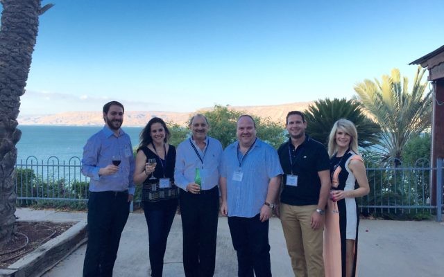 From left: Alon Meltzer, Hayley Hadassin, Robert Goot, Yair Miller, Alain Hasson and Leigh Golombick in Israel.
