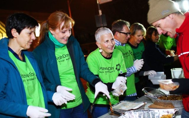 The Mitzvah Day launch. Photo: Peter Haskin