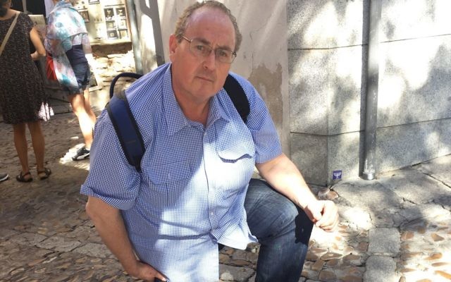 Walt Secord in the Jewish Quarter of Toledo. Walt Secord in the Jewish Quarter of Toledo.