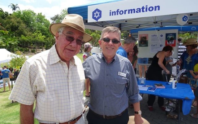 JQ150 patron Gerald Moses with Queensland MP for Mansfield Ian Walker at the event.