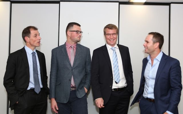 From left: Ben English, Bevan Shields, David Lipson and Alex Hart. Photo: Giselle Haber.