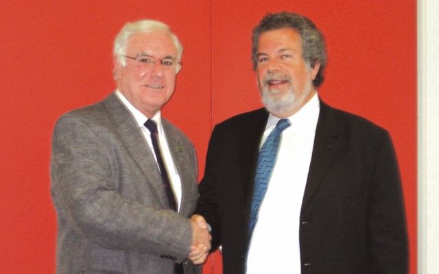 William Szekely (right) with his predecessor as president of the NSWCCJ, Father Joseph Sobb. William Szekely (right) with his predecessor as president of the NSWCCJ, Father Joseph Sobb.