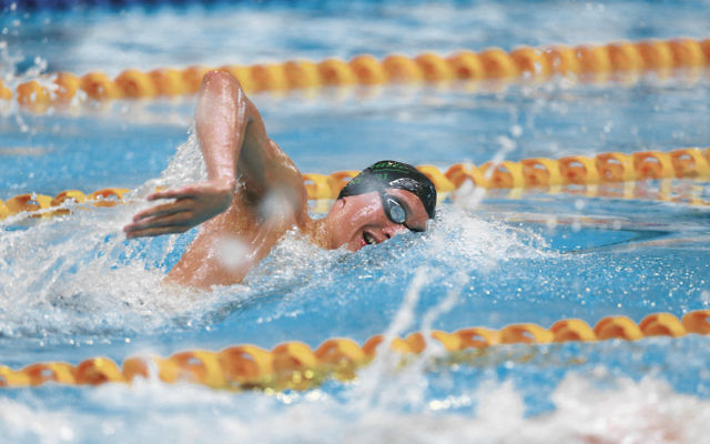 Benno Negri, who won a gold medal, in action.