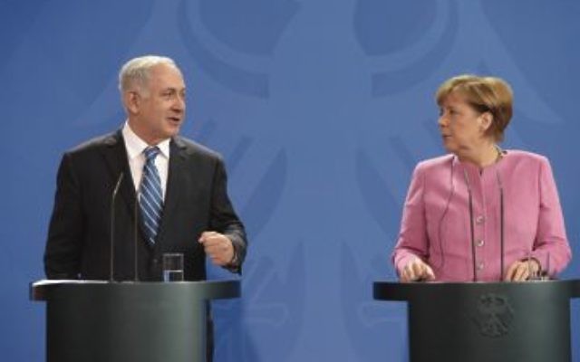 Meeting of Prime Minister Benjamin Netanyahu with German Chancellor Angela Merkel in Berlin, Germany. Photo: Amos Ben Gershom