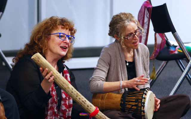 Eva Light (left) and Shira Patkin at Limmud Oz in Melbourne. Photo: Peter Haskin.