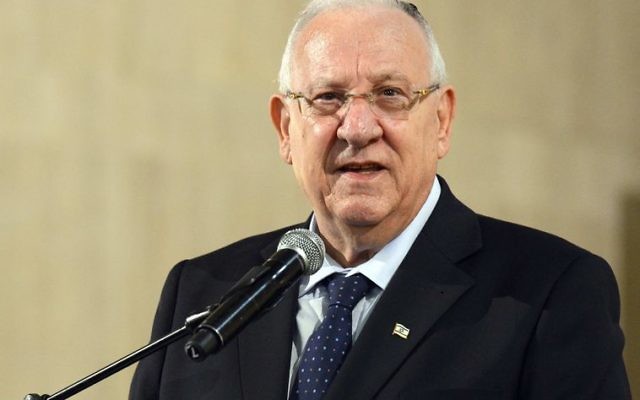 Israeli President Reuven Rivlin