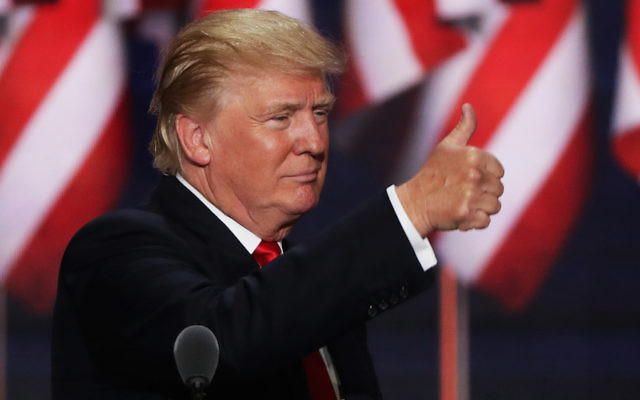 Republican presidential candidate Donald Trump delivers a speech at the Republican National Convention on July 21, 2016. (Photo by Alex Wong/Getty Images) Republican presidential candidate Donald Trump delivers a speech at the Republican National Convention on July 21, 2016. (Photo by Alex Wong/Getty Images)