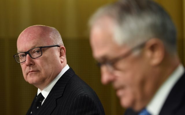 Attorney General George Brandis with Malcolm Turnbull. Photo: AAP Image. Attorney General George Brandis with Malcolm Turnbull. Photo: AAP Image.